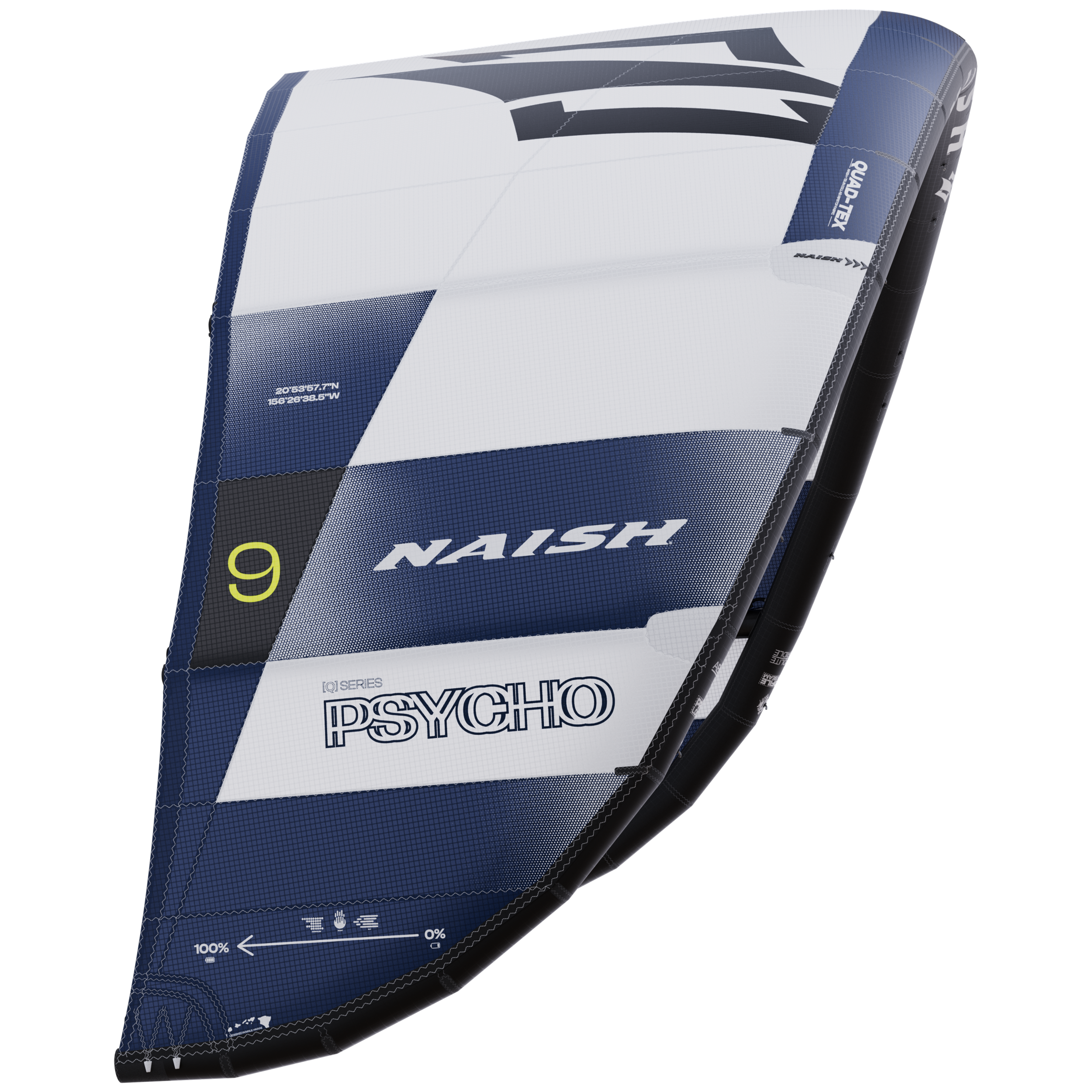 Naish Psycho 9.0 aile de kite Navy Blue big air