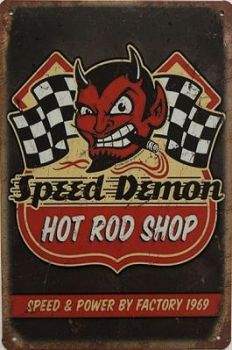 Surfpistols Speed Demon plaque métal déco acier