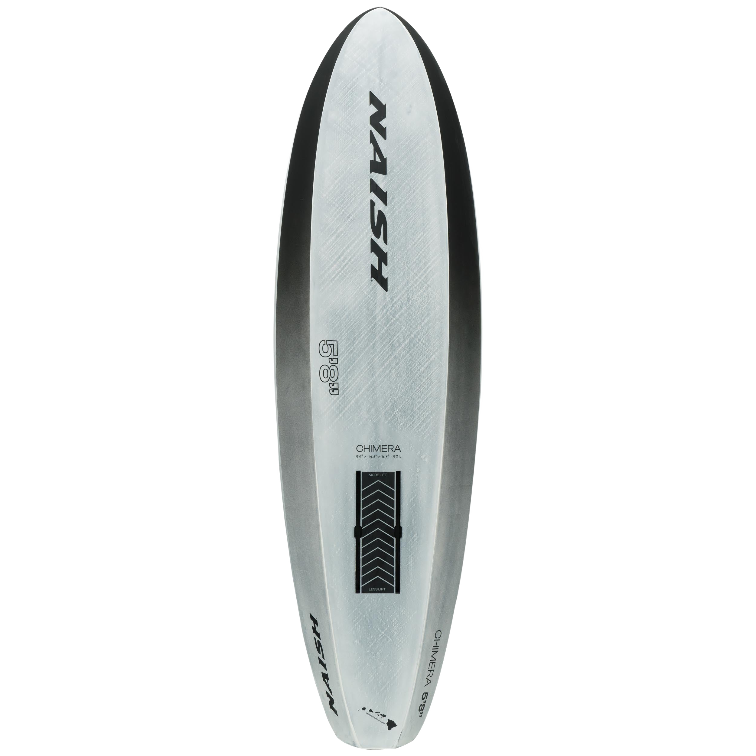 Naish Chimera planche foil 58L 5'8 blanche