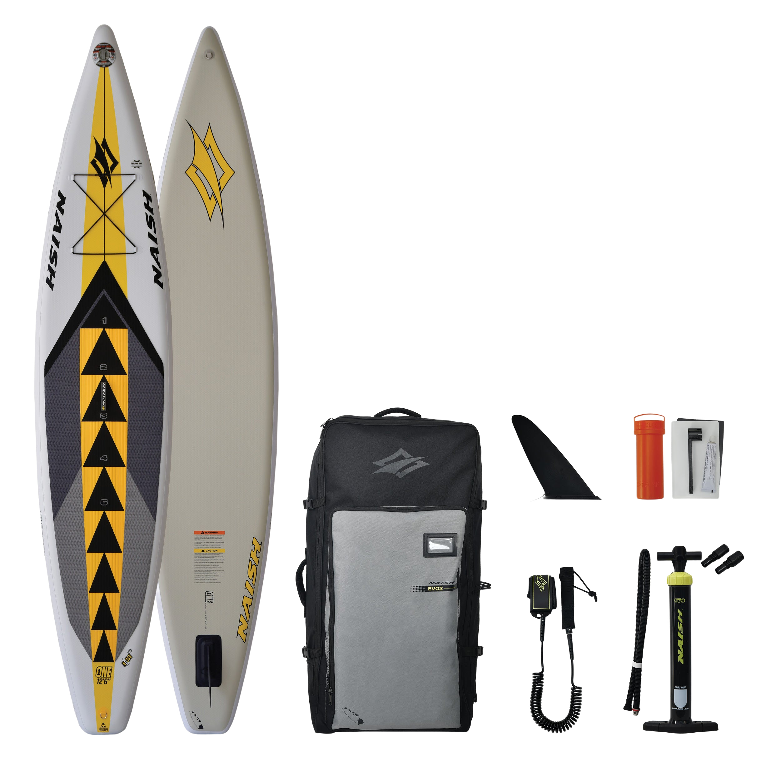 Naish ONE iSup paddle gonflable 12'6 blanc