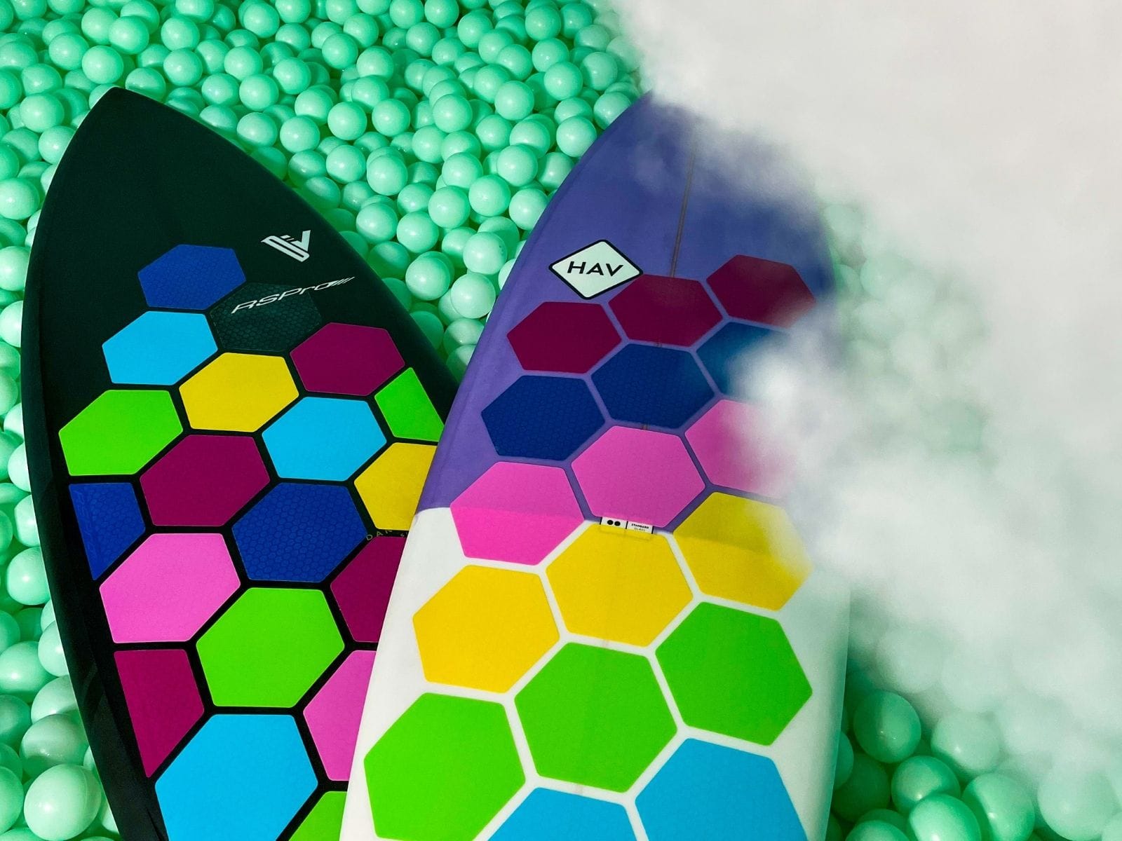Surfpistols HexaTraction Candy Shop pads surf 18 hexagones
