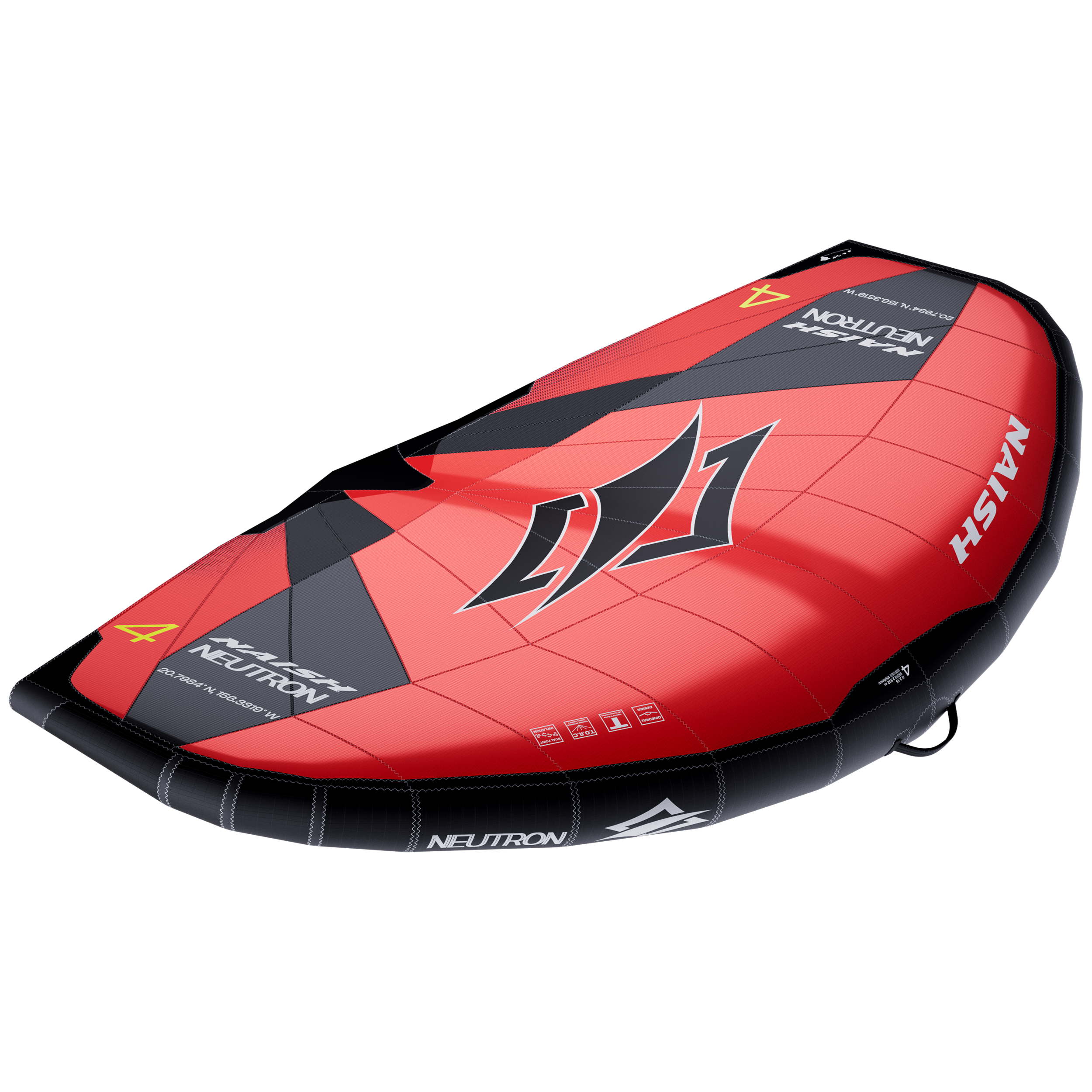 Naish Neutron aile wing 4.0 Rouge/Blanc freeride vague