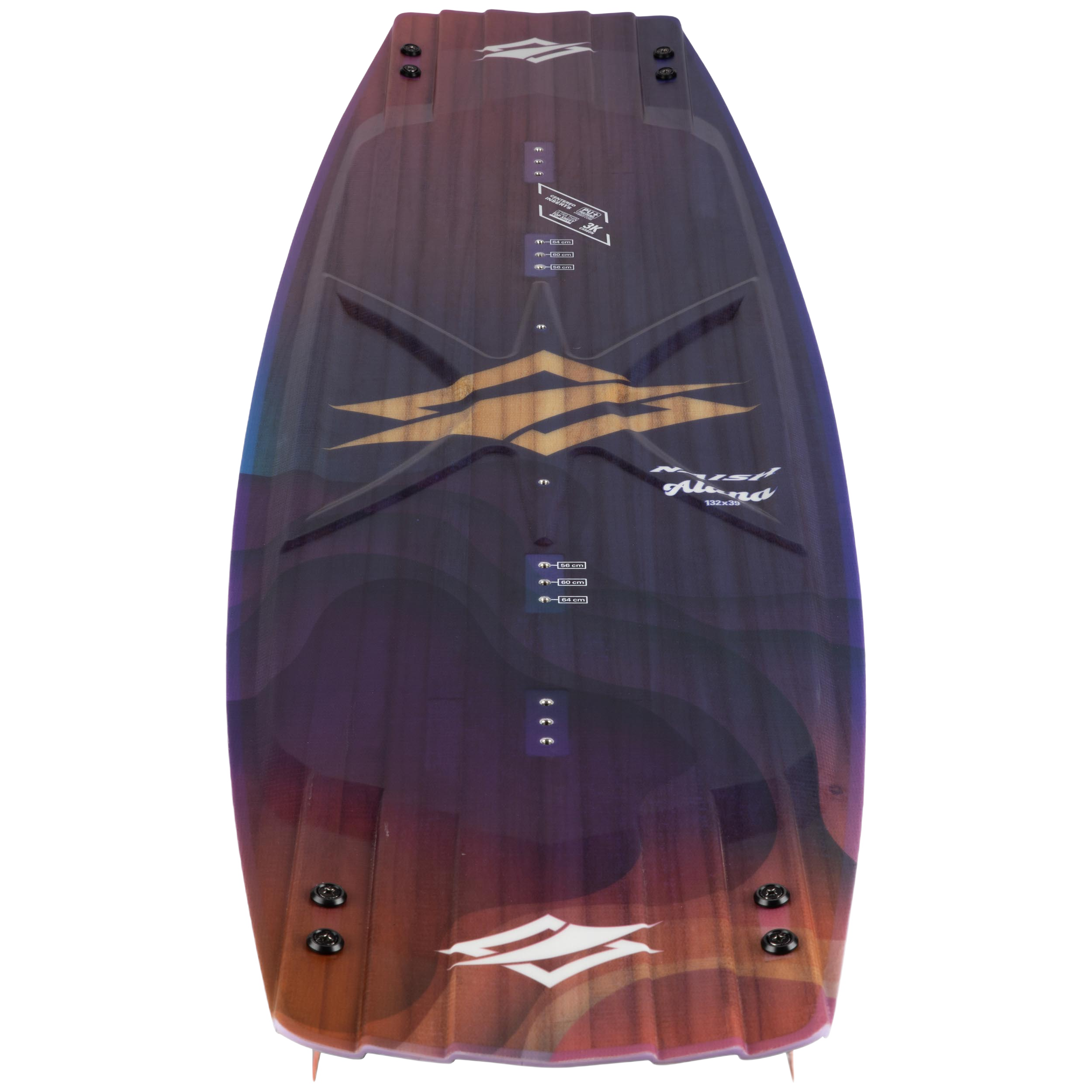 Naish Alana kiteboard twin tip 136 violet rose