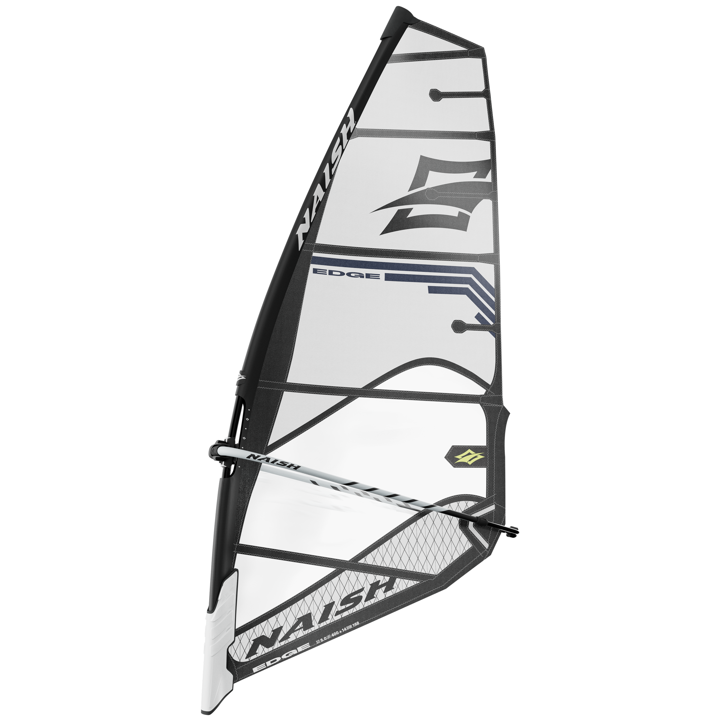 Naish Edge voile windsurf Blanc Bleu 5.0 freeride