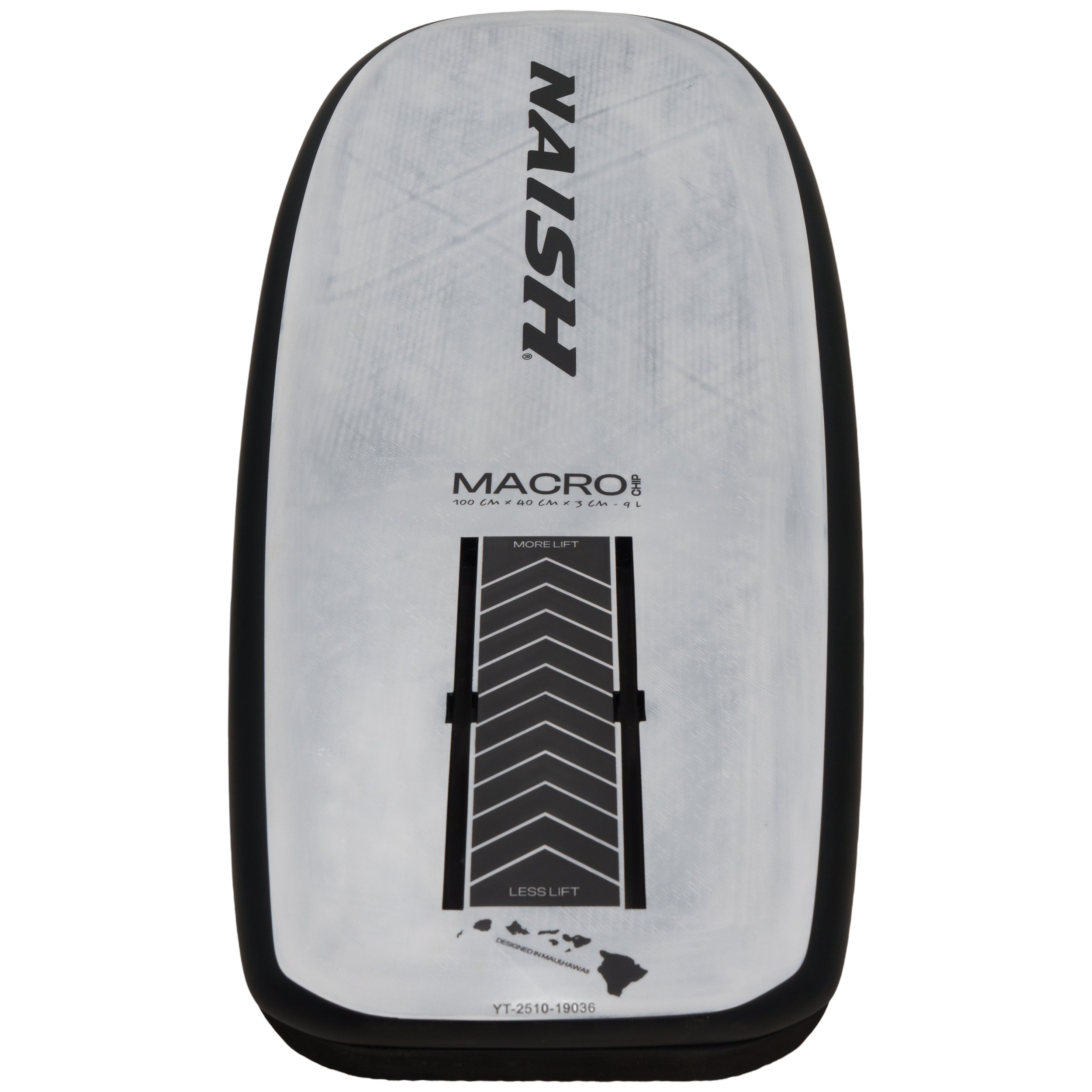 Naish Macrochip Planche foil 100 White/Yellow carbone
