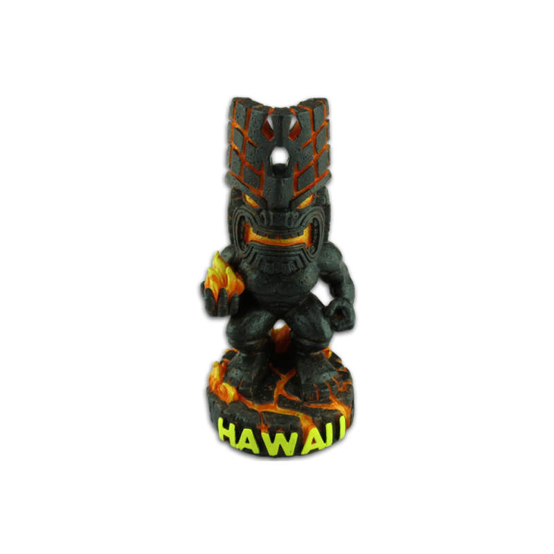 SURFPISTOLS Fire Lava Figurine Tiki 10 cm Résine