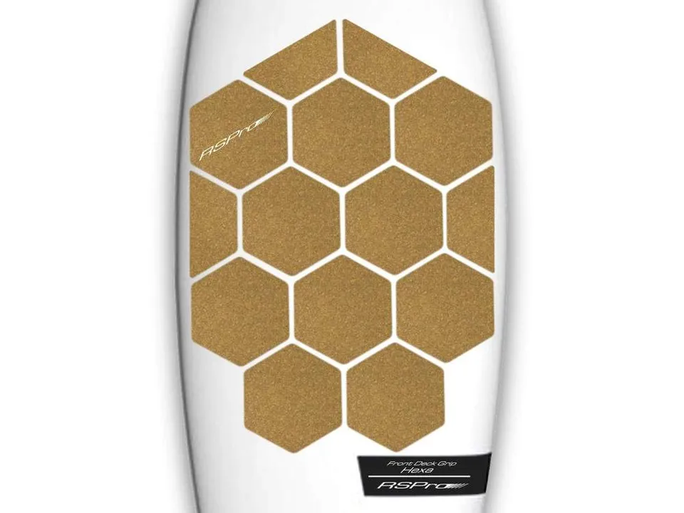 Surfpistols Stand Up paddle pad grip liège HexaTraction avant