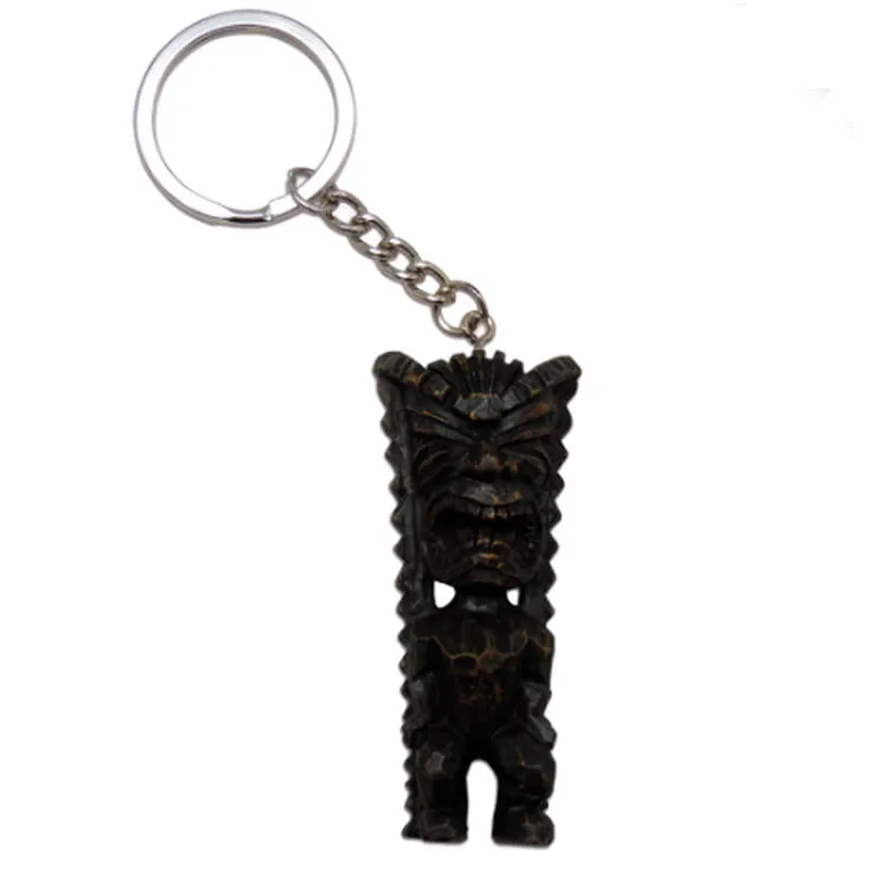 Surfpistols Tiki God of Money porte-clés bois 5 cm