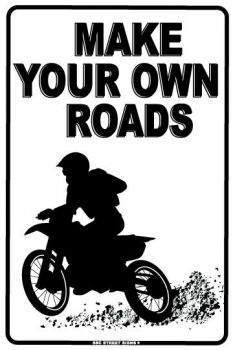 SURFPISTOLS Plaque métal Your Own Road alu USA