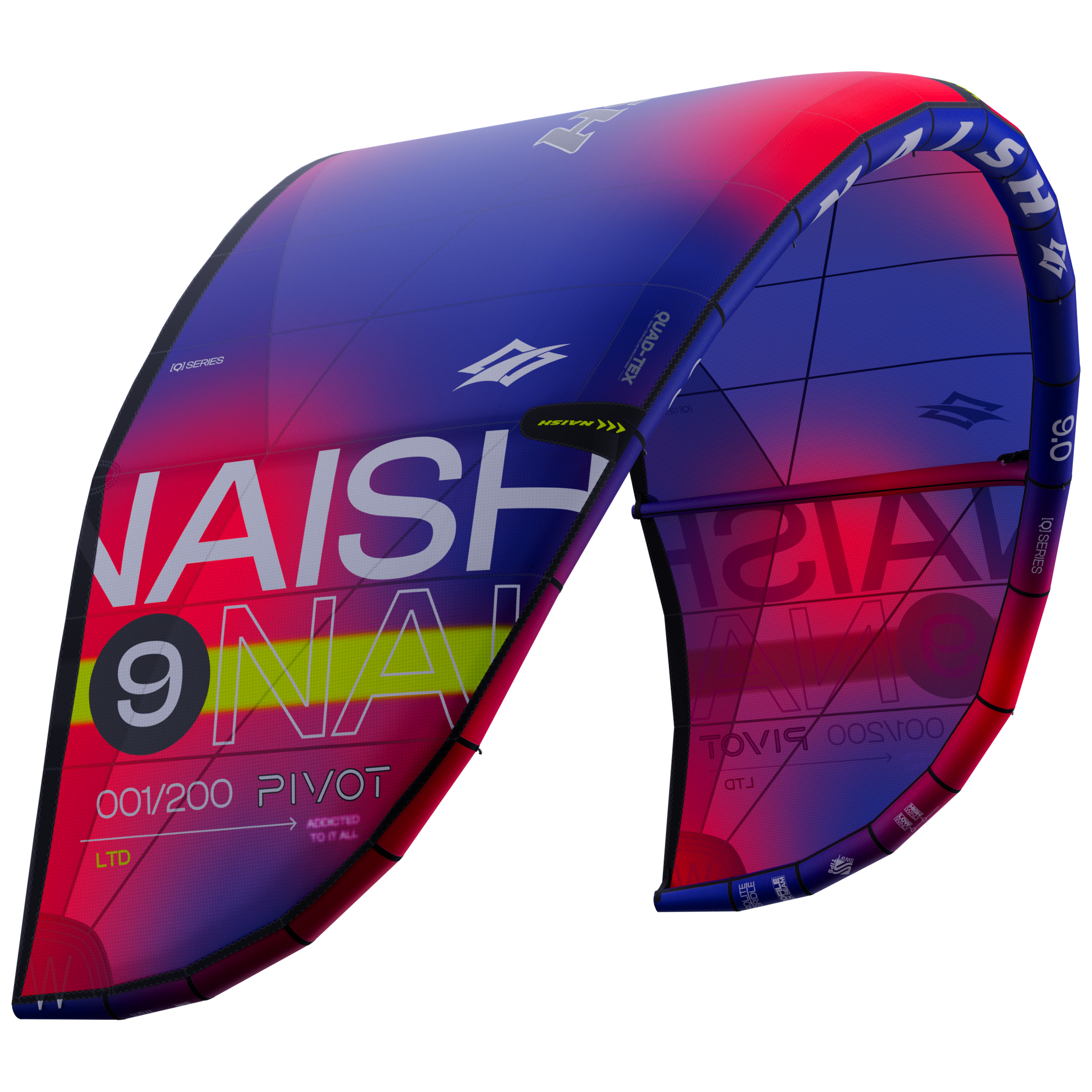 Naish Pivot LTD aile kite 9.0 multicolore édition limitée