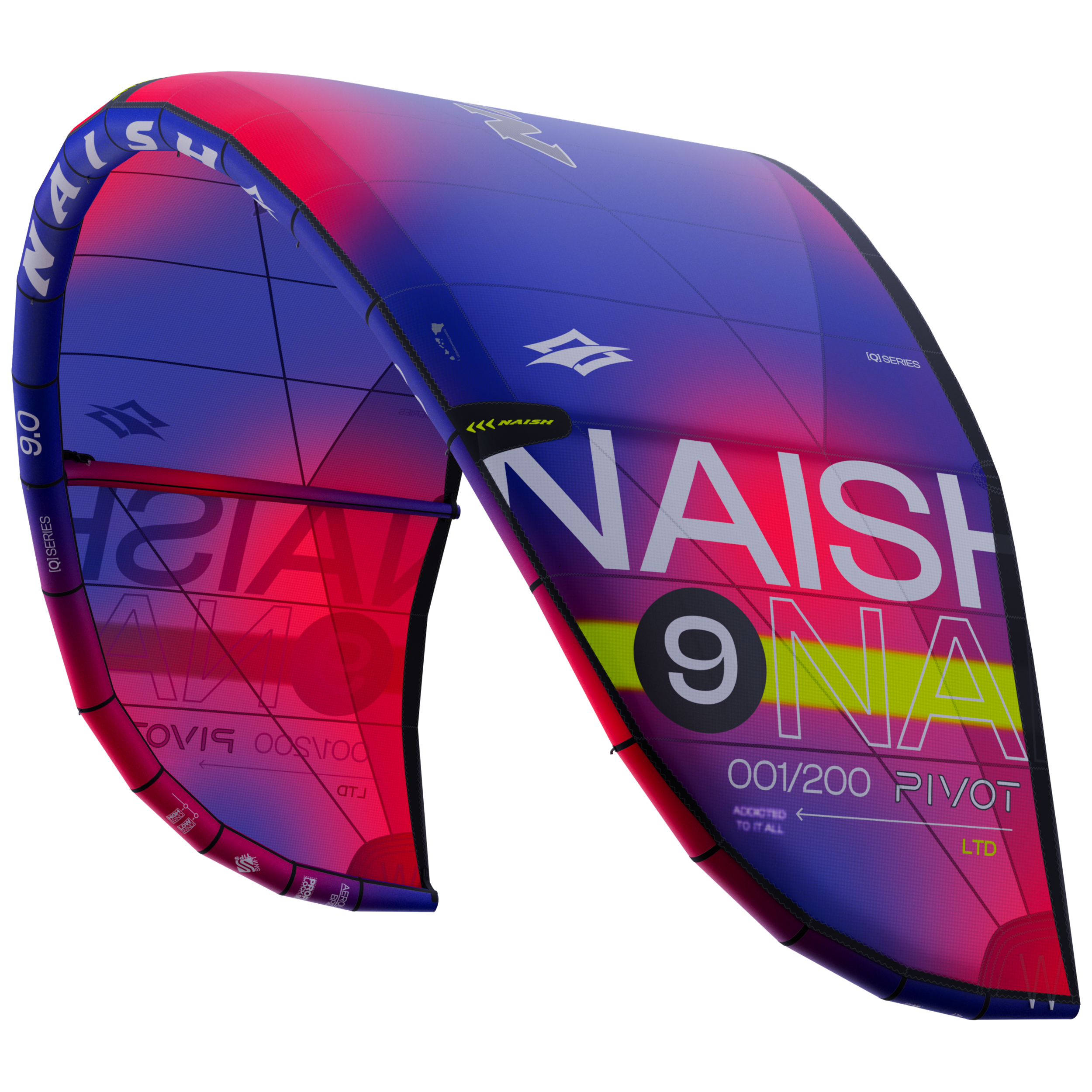 Naish Pivot LTD aile kite 9.0 multicolore édition limitée