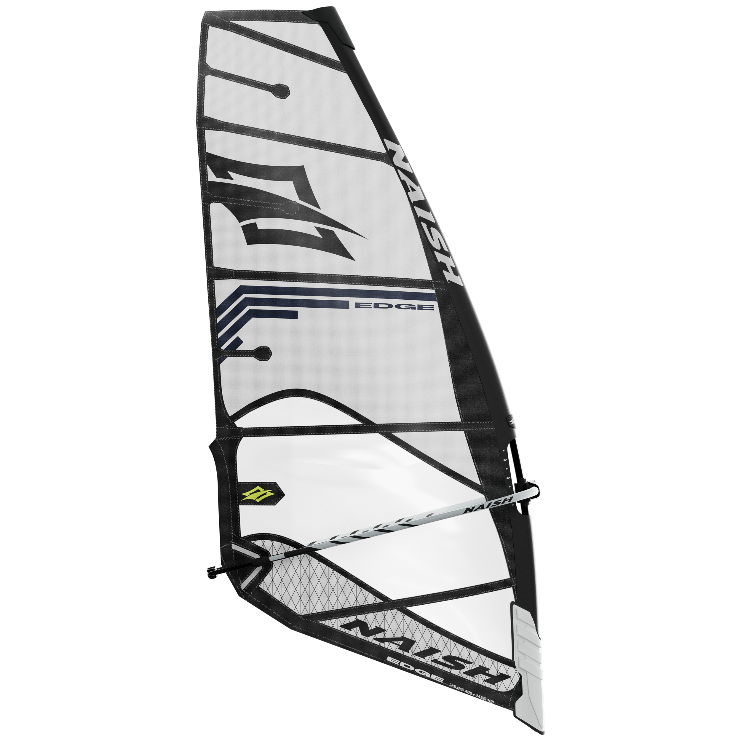 Naish Edge voile windsurf Blanc Bleu 5.0 freeride