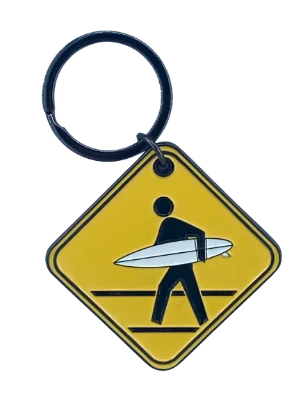 SURFPISTOLS Road Sign porte-clés surf 7 cm