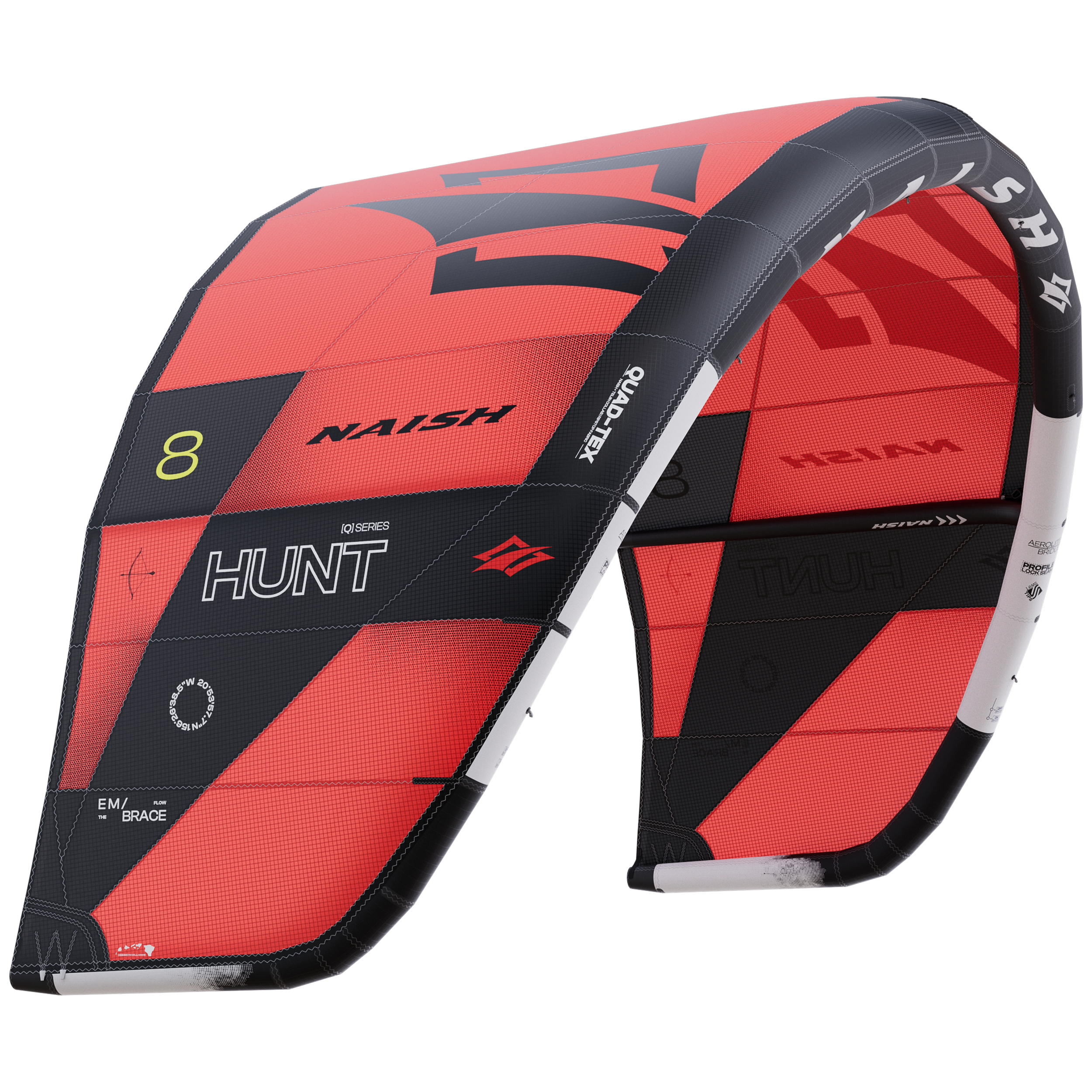 Naish Kites Hunt 9.0 aile kite blanche vagues