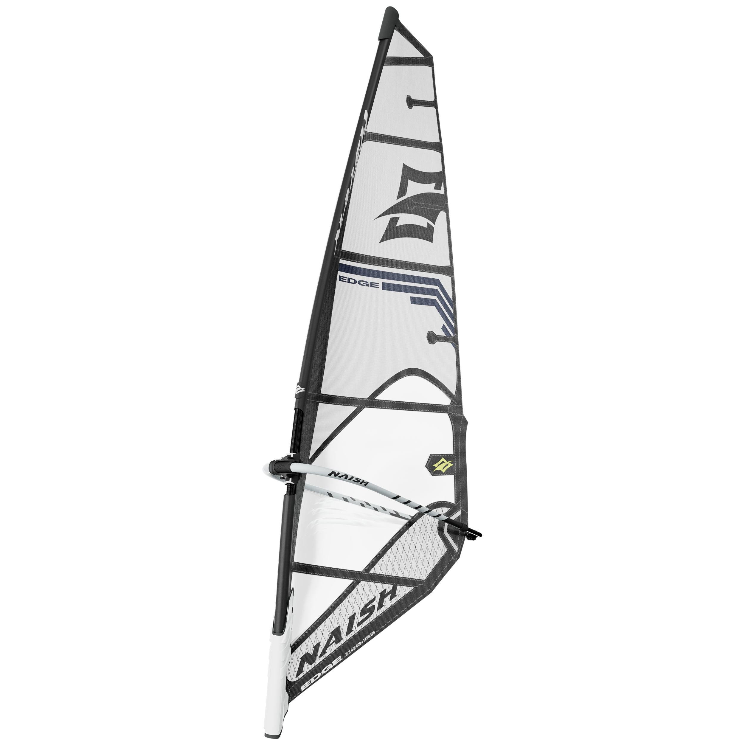 Naish Edge voile windsurf Blanc Bleu 5.0 freeride
