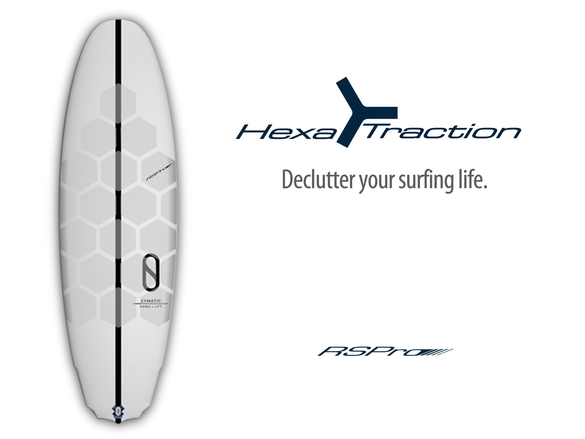 HexaTraction Clear pads surf autocollants antidérapants kit