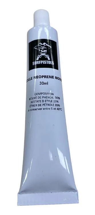 SURFPISTOLS Colle néoprène noire combinaison 30 gr