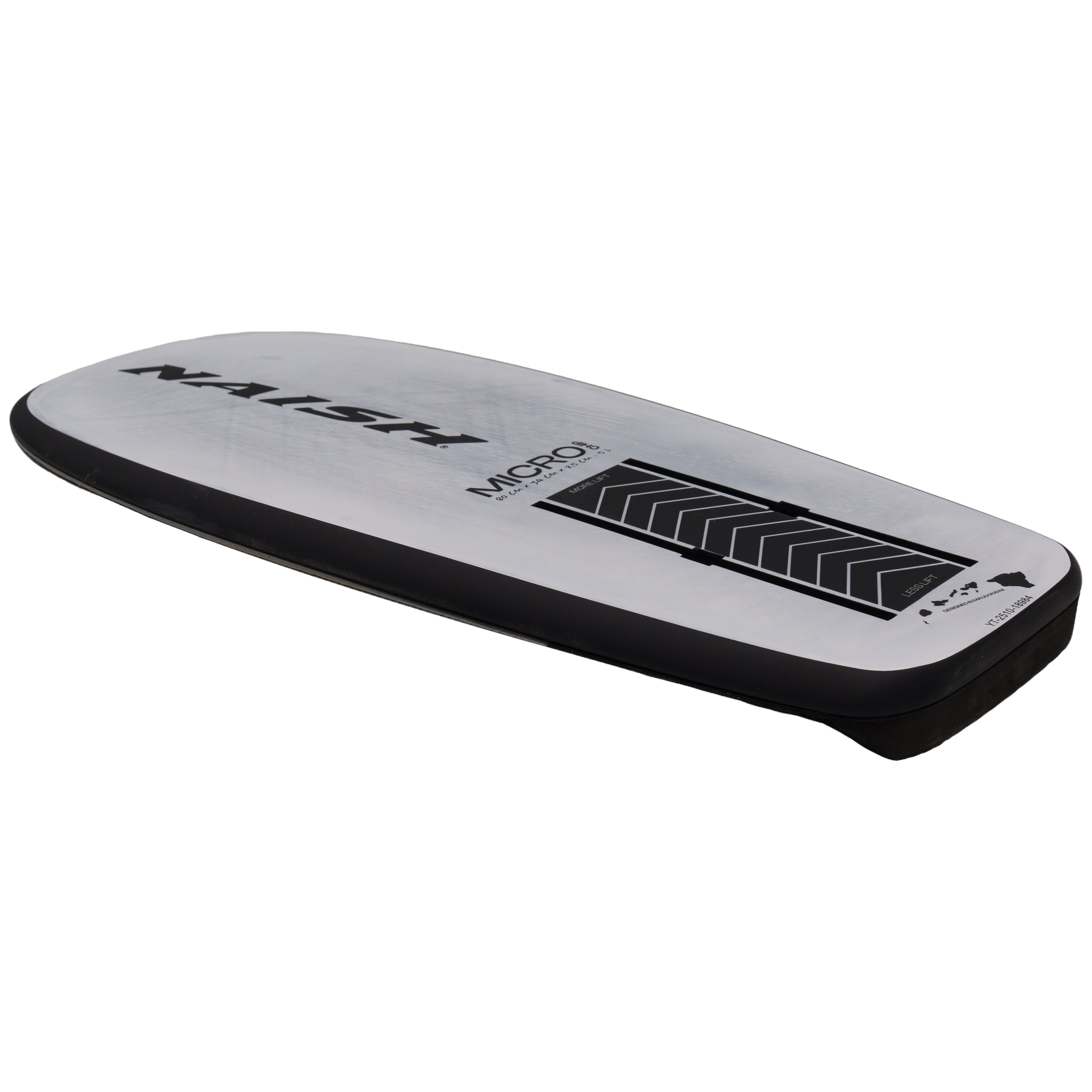 Naish Microchip planche foil 80 blanc jaune carbone