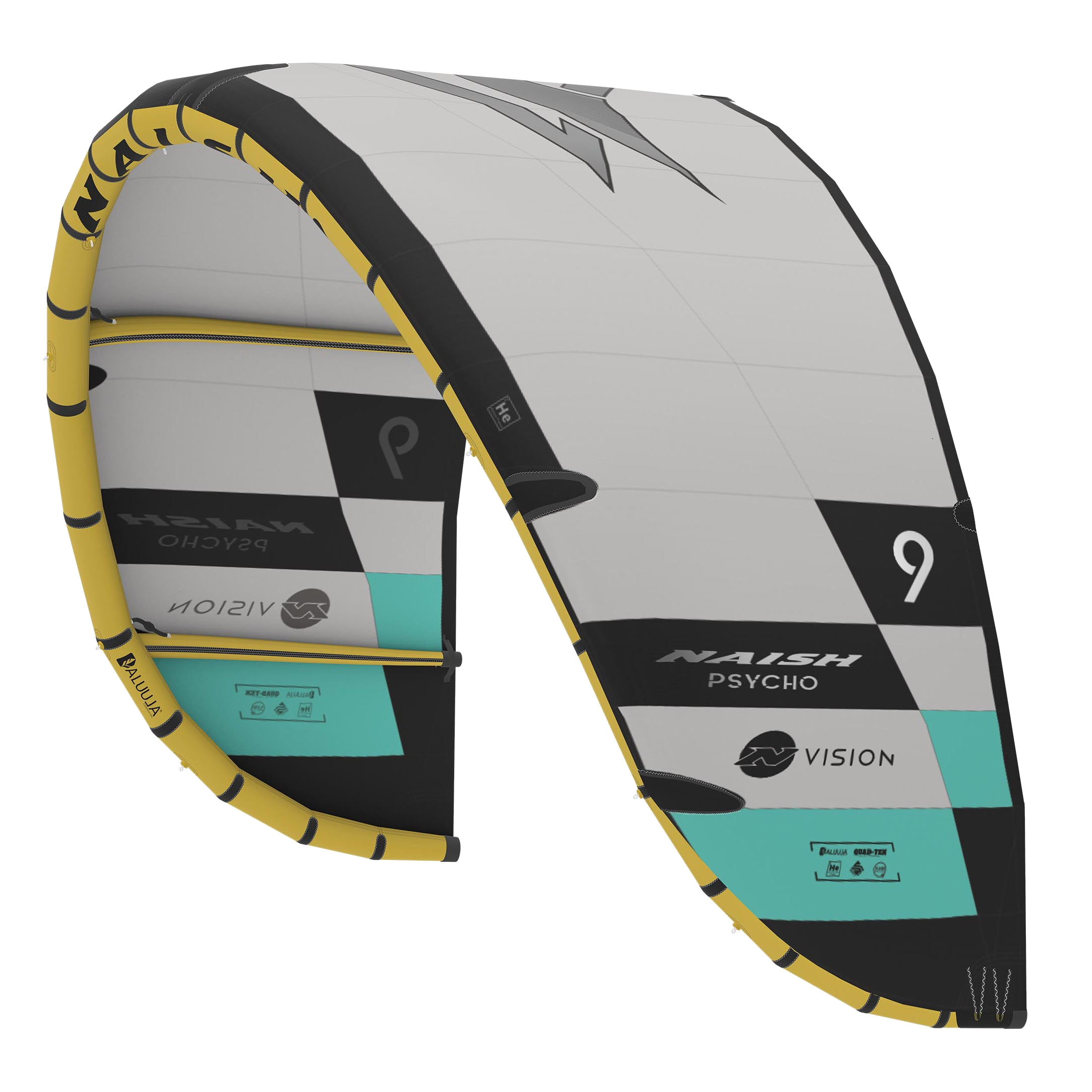 Naish Psycho NVision aile kite 9.0 grise Big Air
