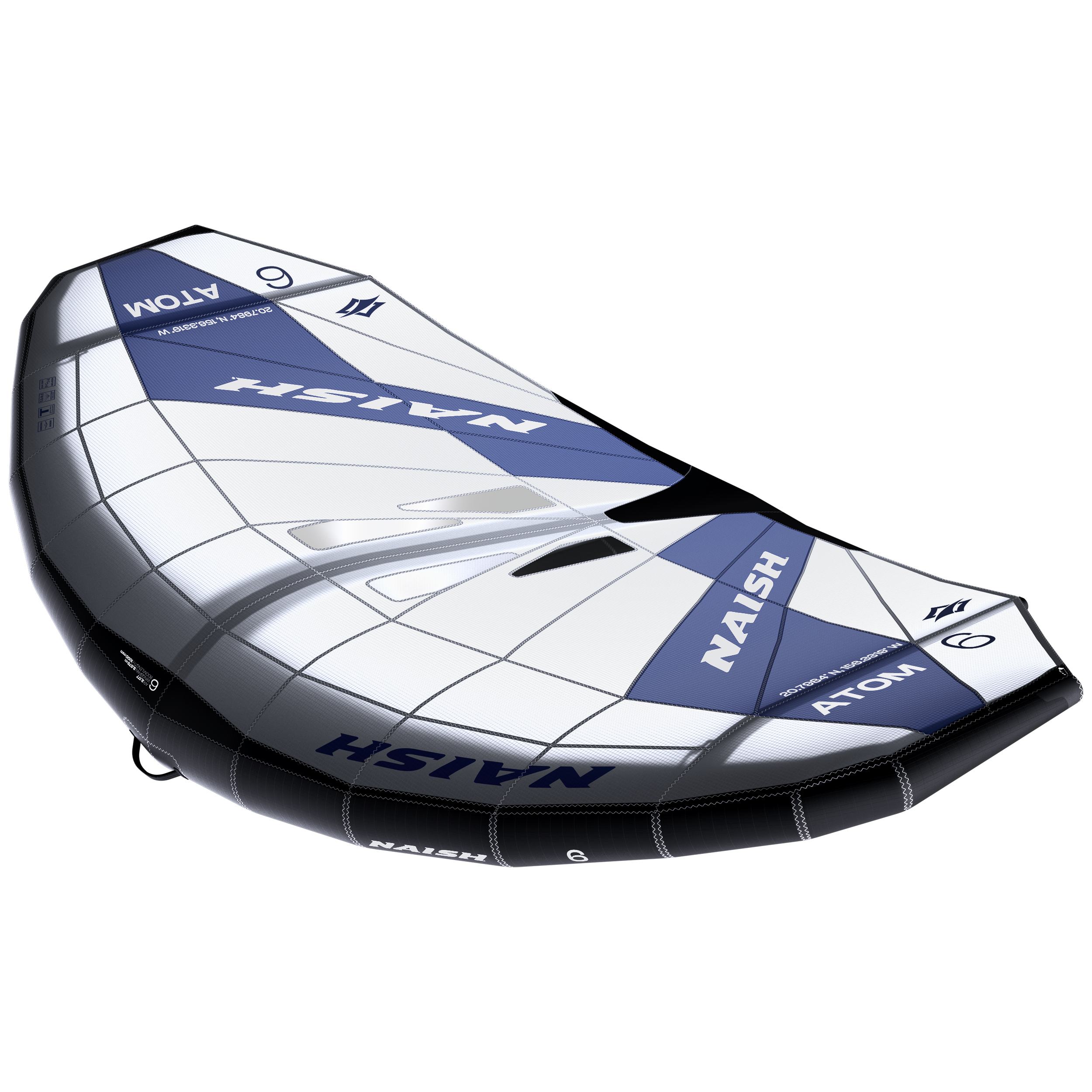Naish Atom aile wing 6.0 rouge blanc lightwind