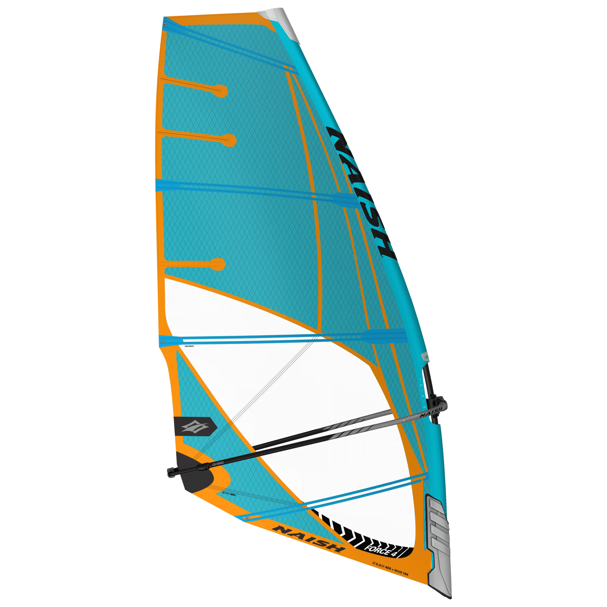 Naish Force 4 Voile windsurf vague 4 lattes bleue