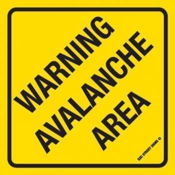 SURFPISTOLS Warning Avalanche plaque métal déco USA