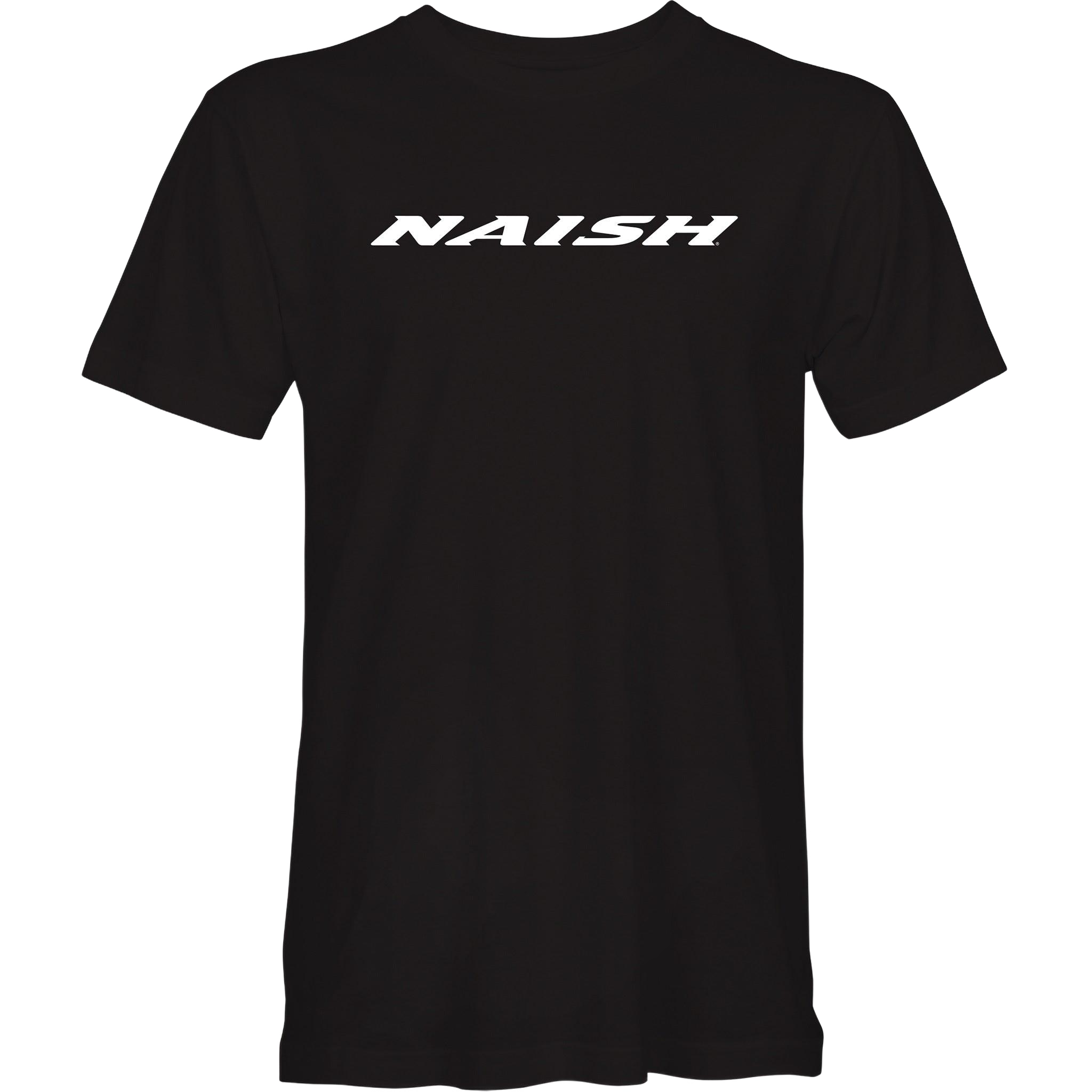 Naish Logo Tee L t-shirt coton noir coupe droite