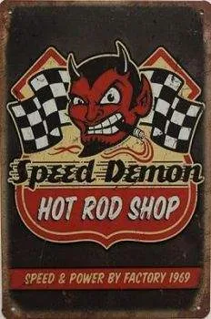 Surfpistols Speed Demon plaque métal déco acier
