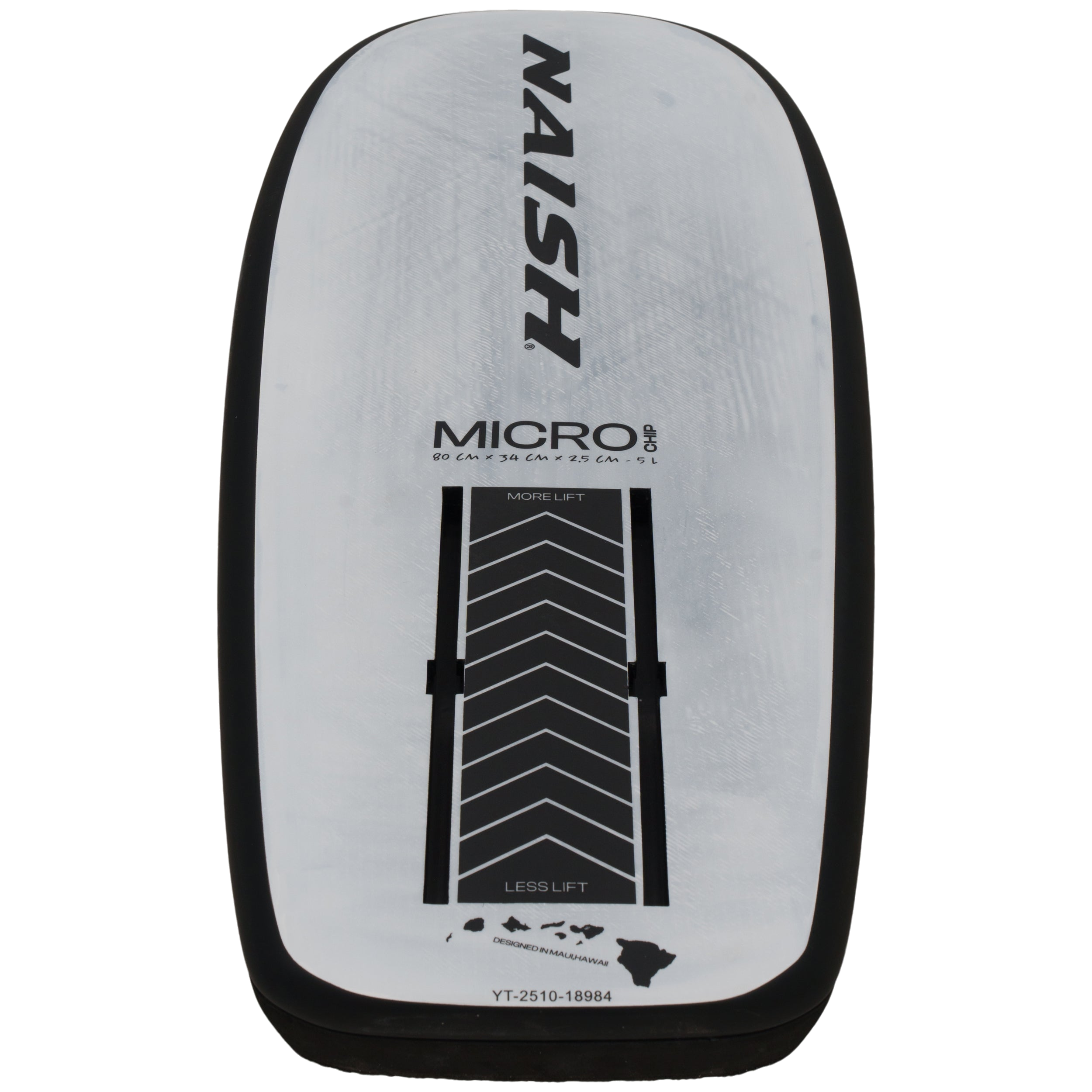 Naish Microchip planche foil 80 blanc jaune carbone