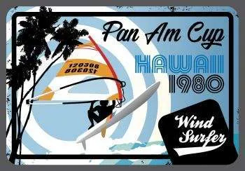 Surfpistols Pan Am plaque métal décorative