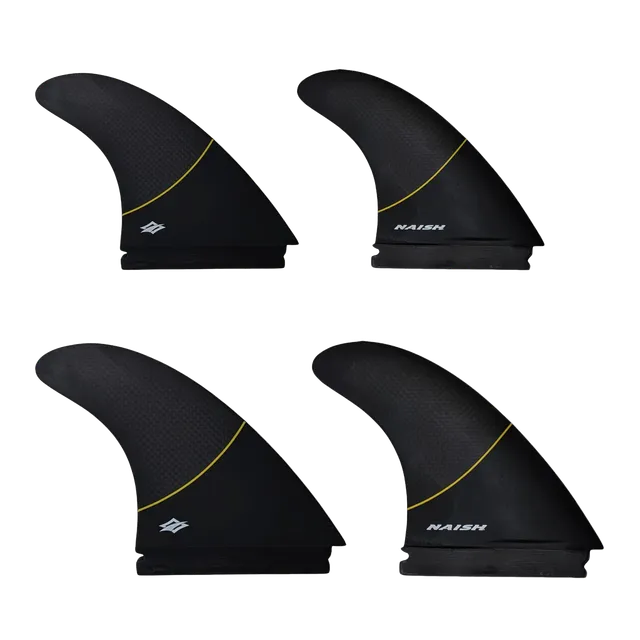 Naish Future Quad Fin Set ailerons surf noir