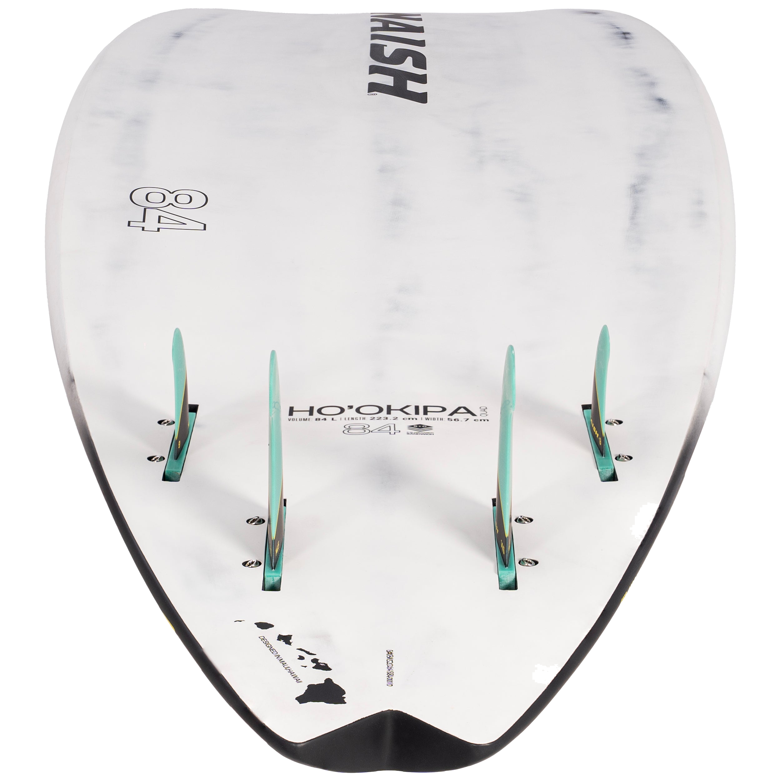 Naish Hookipa Quad Planche Windsurf 96L Blanc/Noir vague