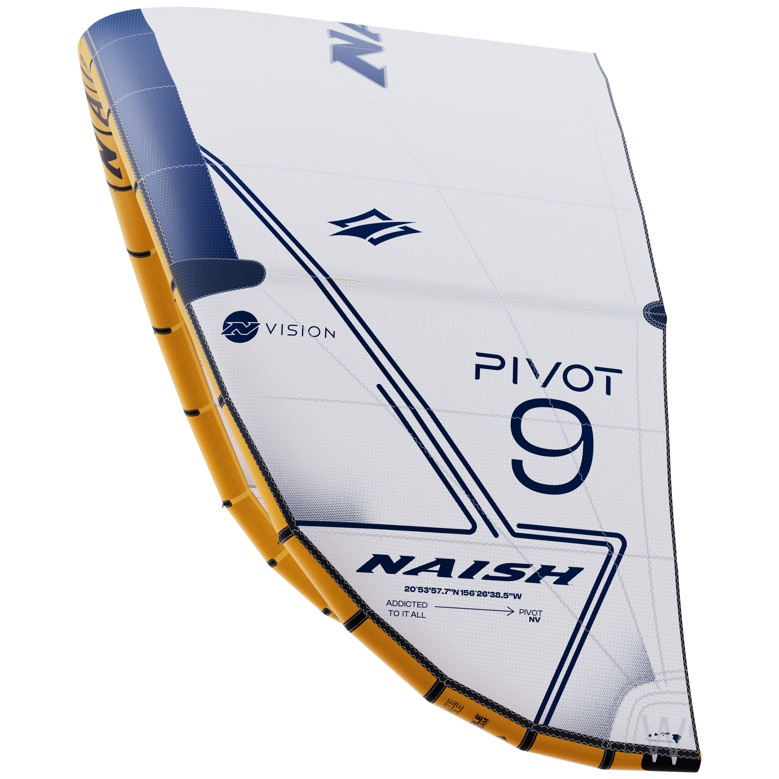 Naish Pivot NVision aile kitesurf 9.0 blanche performance