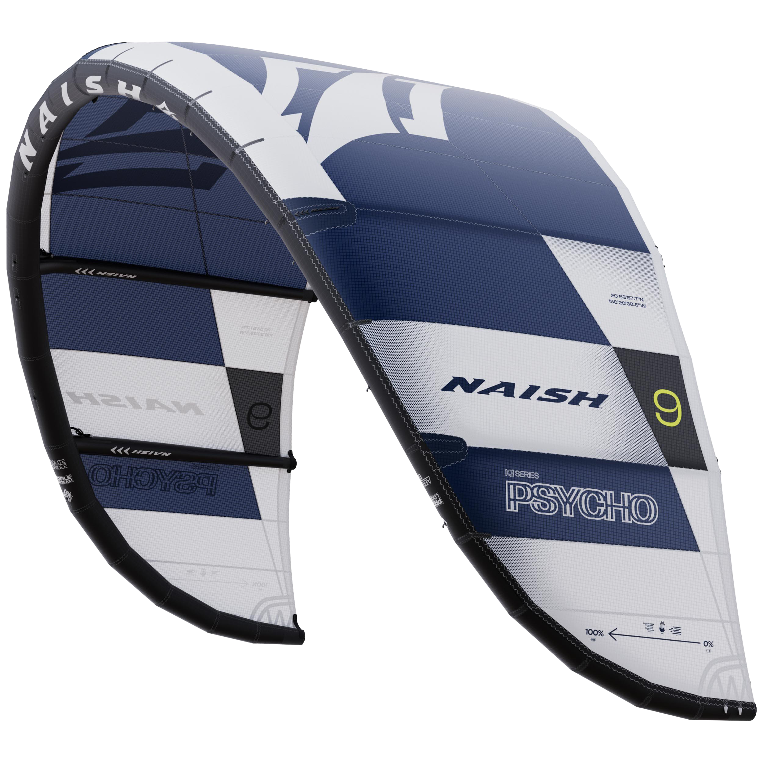 Naish Psycho 9.0 aile de kite Navy Blue big air