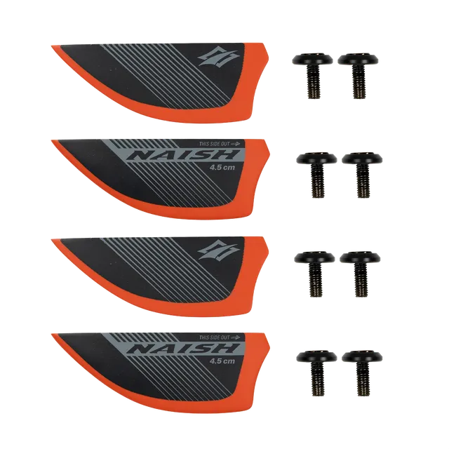 Naish Fins G10 Twintip Fin Set aileron asymétrique 4,5 cm