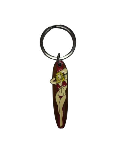 SURFPISTOLS Pin-Up Surf Porte-Clés Métal 12 g