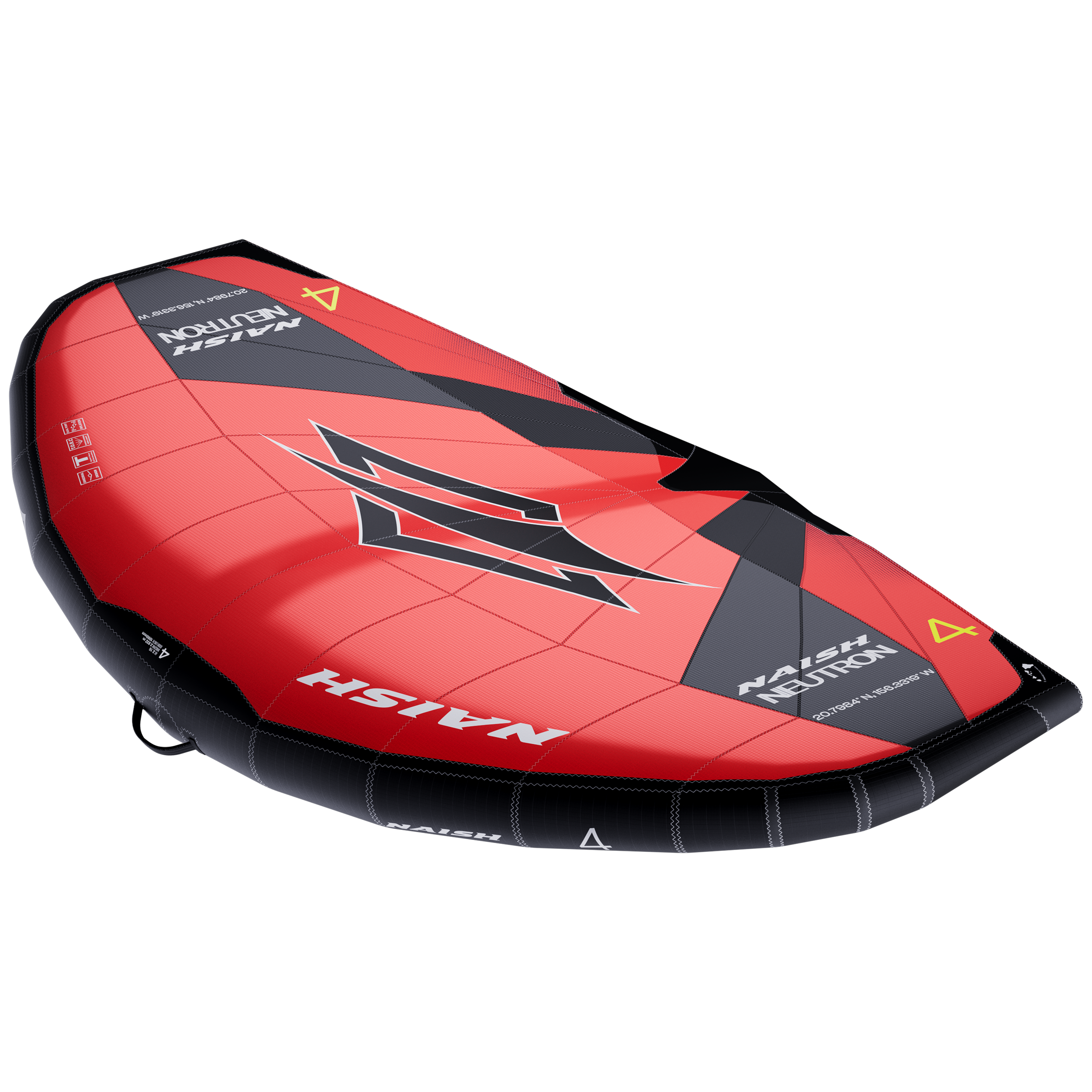 Naish Neutron aile wing 4.0 Rouge/Blanc freeride vague