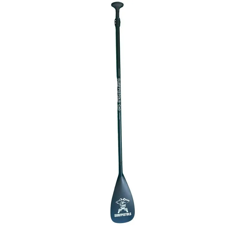 SURFPISTOLS Pagaie SUP Carbone C40 Noir 2 Parties