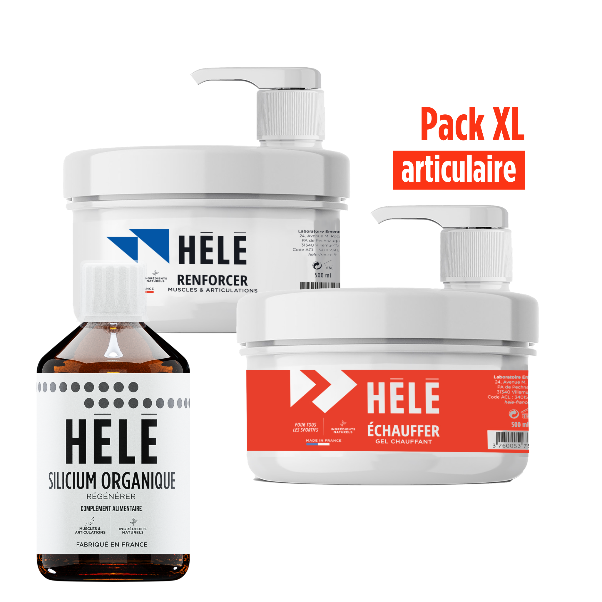Hélé Pack Articulation confort articulaire XL 500 mL