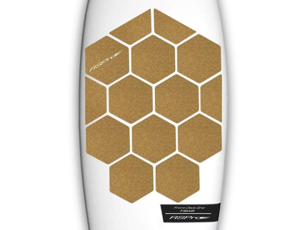 Surfpistols Stand Up paddle pad grip liège HexaTraction avant