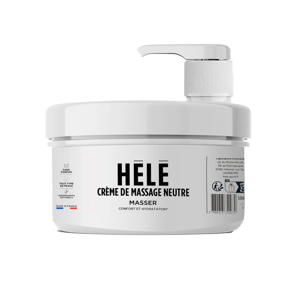 Hélé Masser crème de massage neutre 500ml non parfumée