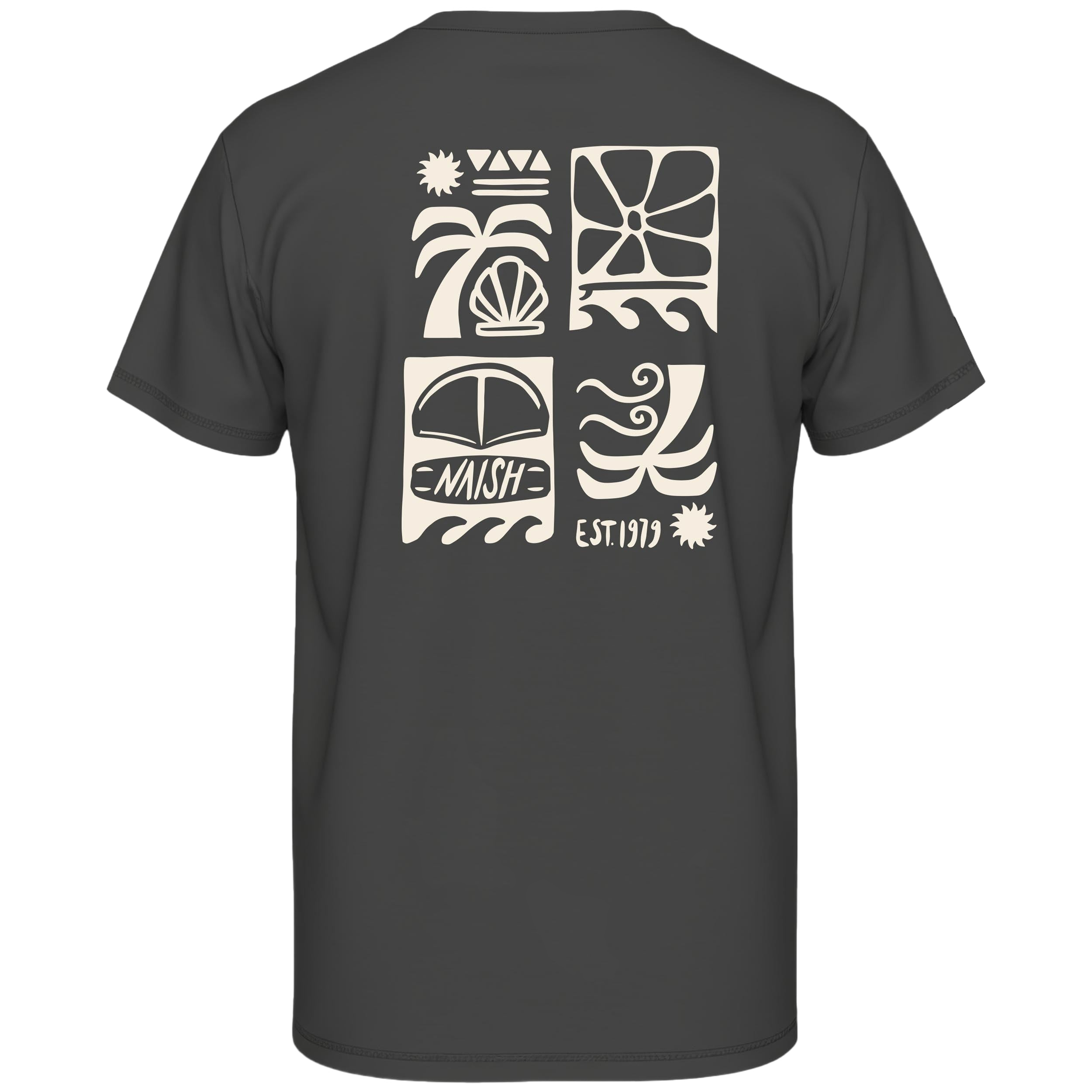 Naish 1979 Loose Fit Tee t-shirt charcoal ample