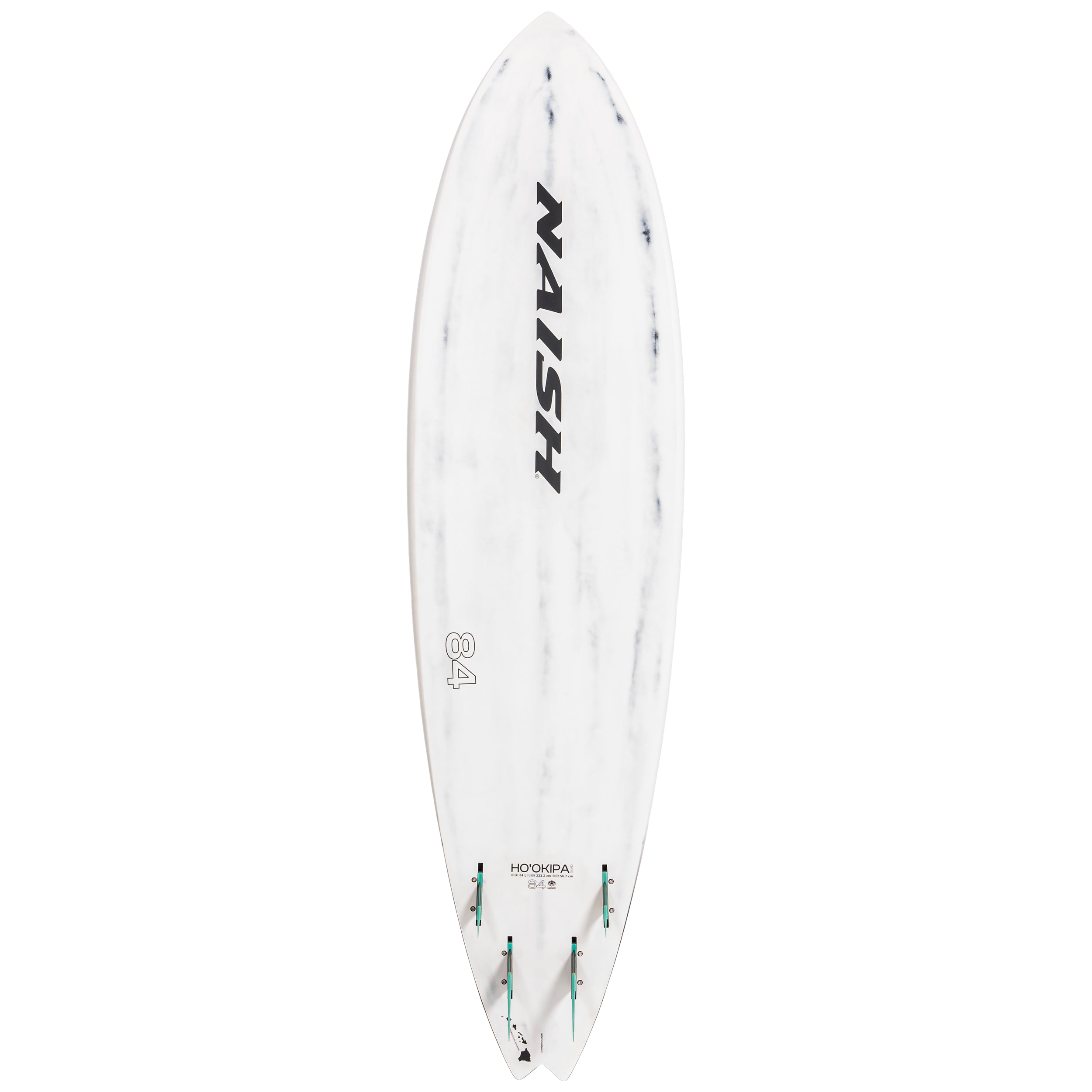 Naish Hookipa Quad Planche Windsurf 96L Blanc/Noir vague