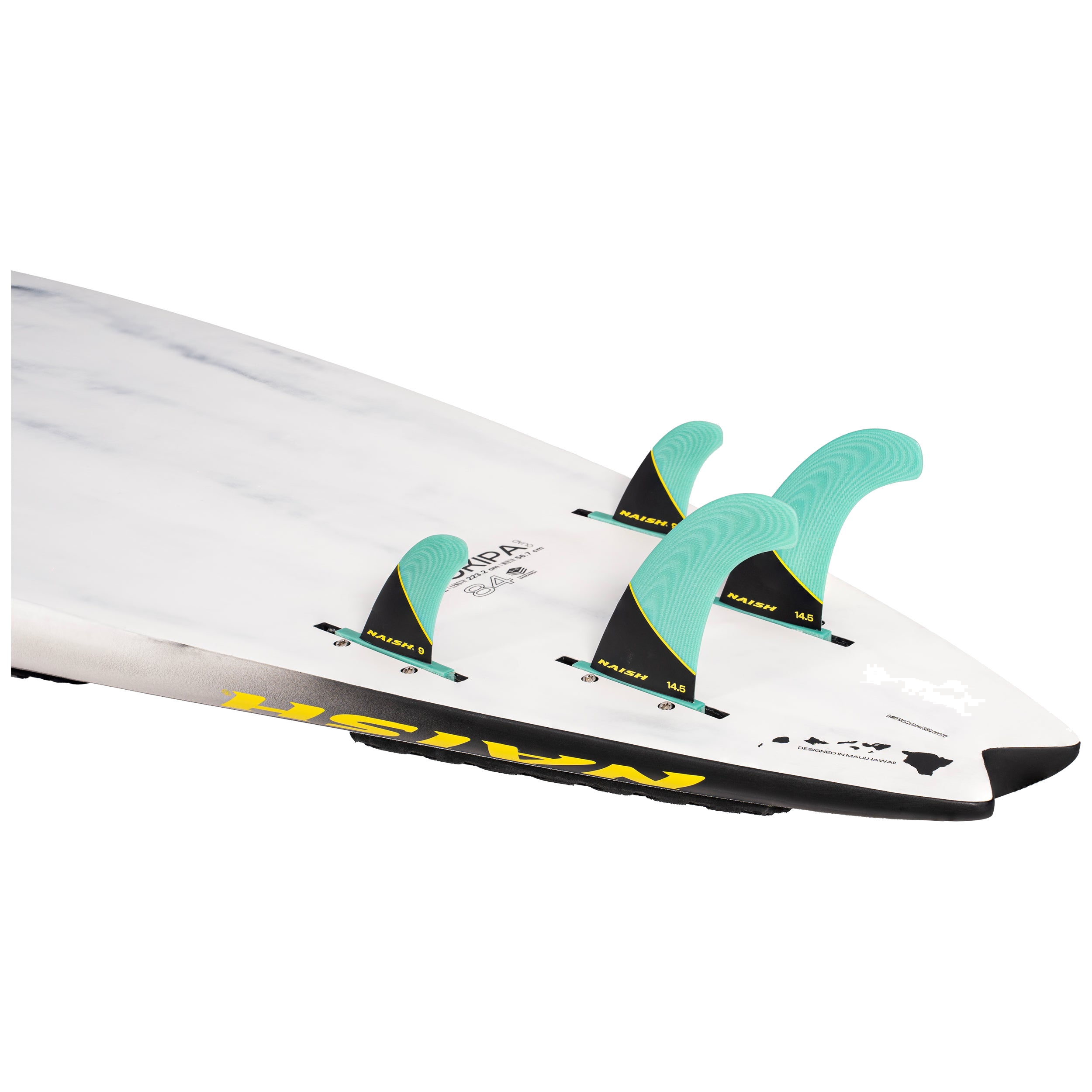 Naish Hookipa Quad Planche Windsurf 96L Blanc/Noir vague