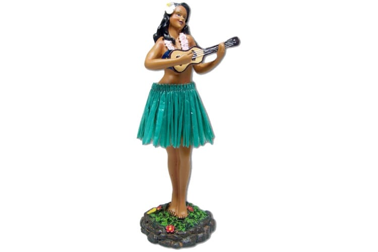 Surfpistols Vaianu poupée hawaïenne hula 18 cm ukulélé