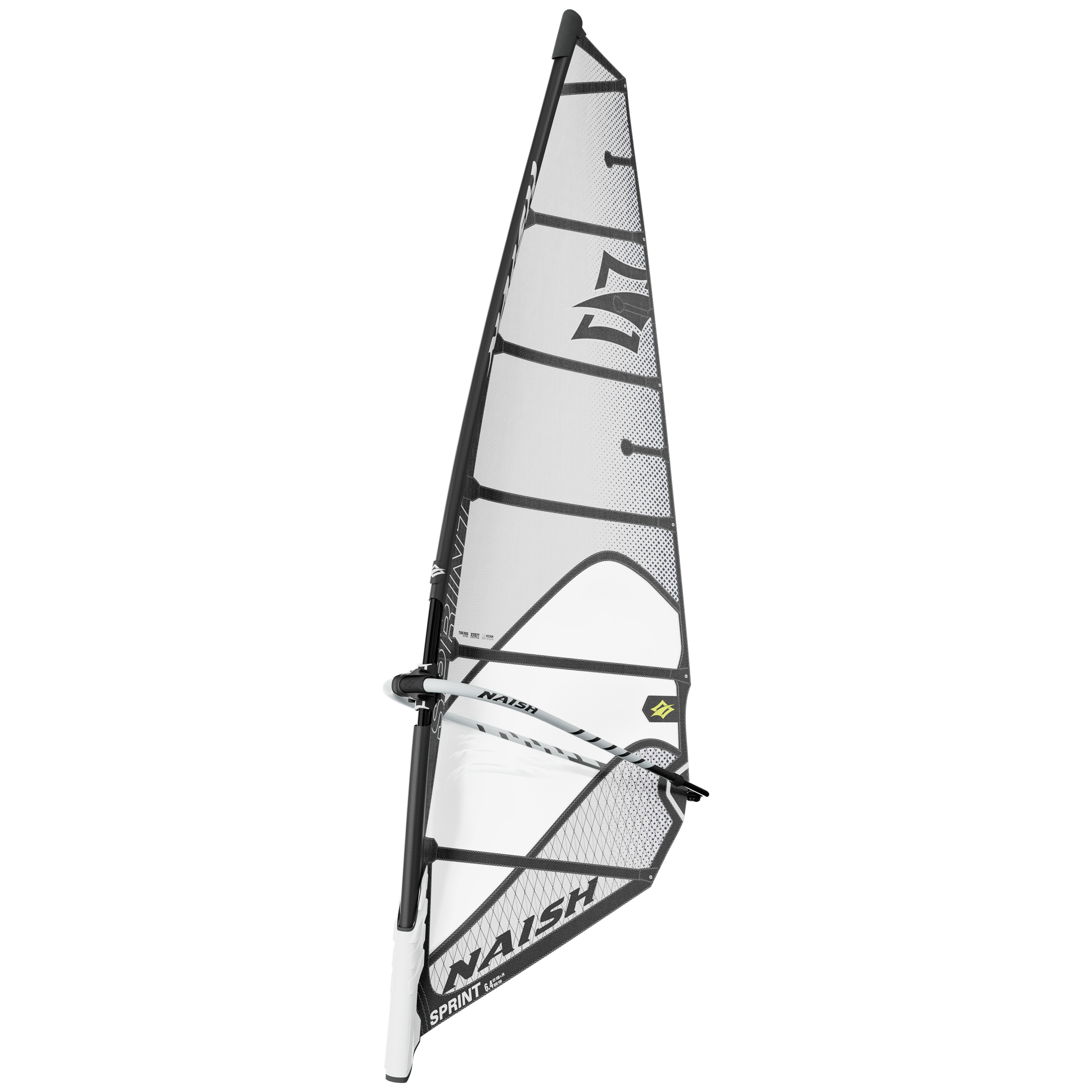 Naish Sprint 5.2 voile windsurf freeride Blanc/Bleu sans camber