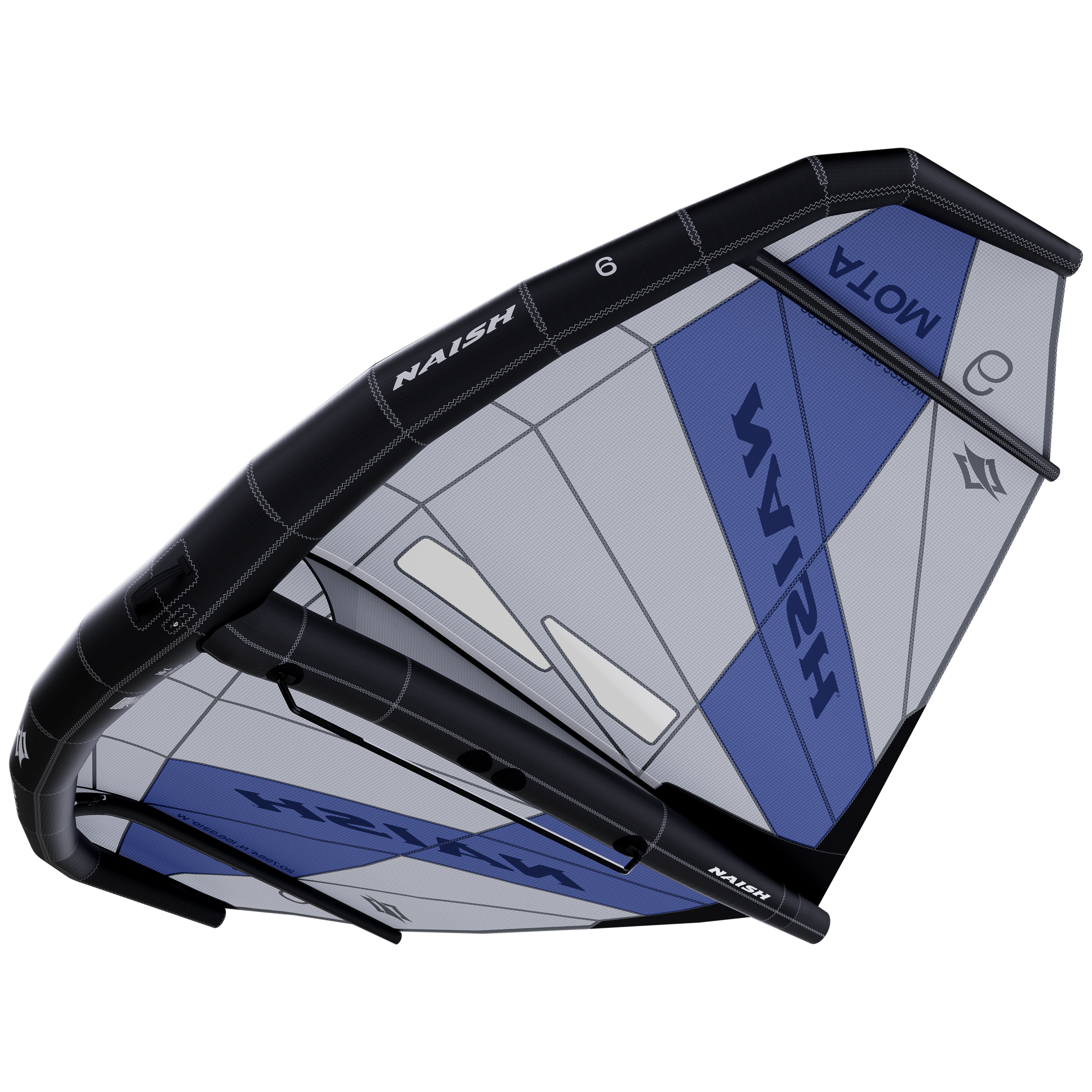 Naish Atom aile wing 6.0 rouge blanc lightwind