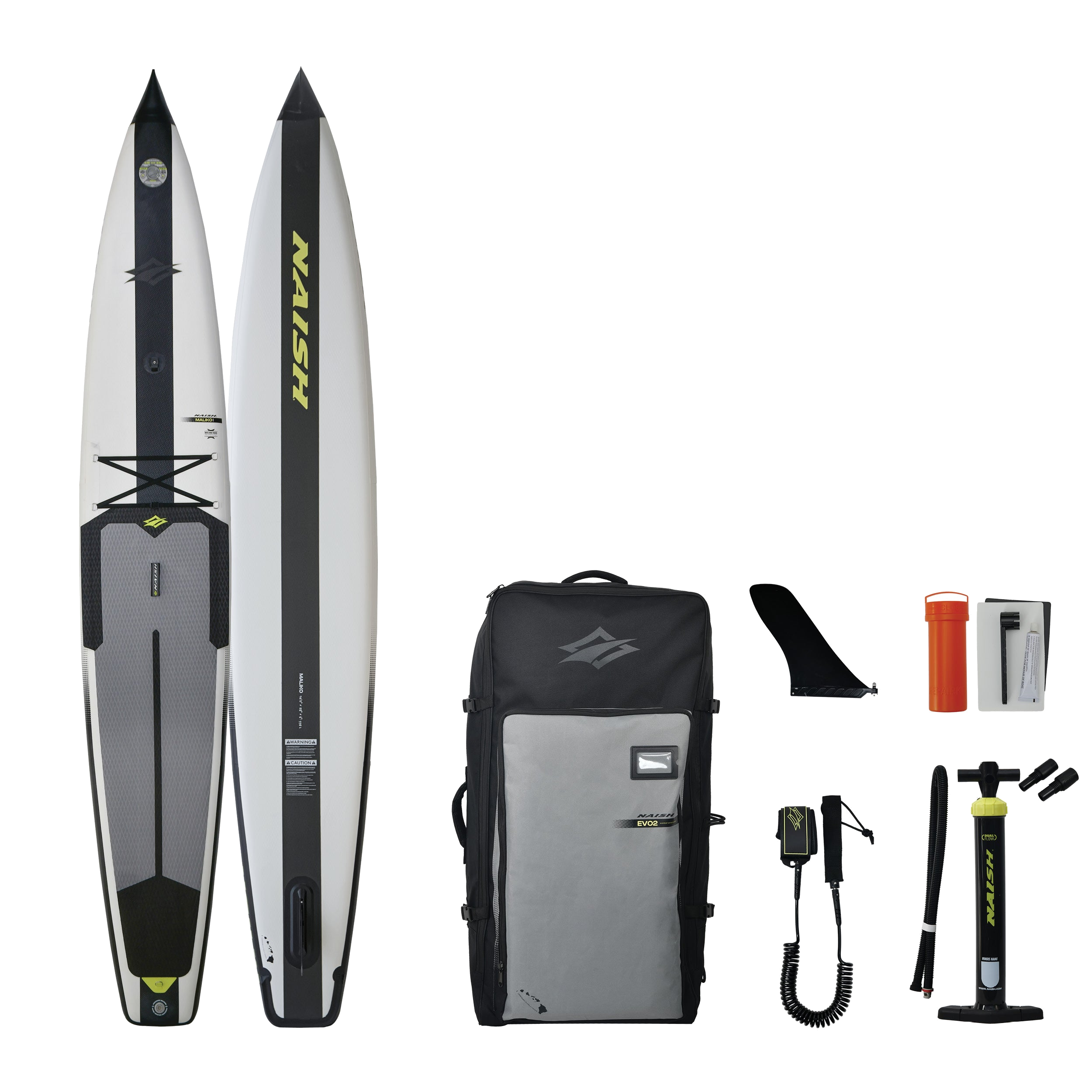 Naish Maliko iSup paddle gonflable 14'0x26 Blanc carbone