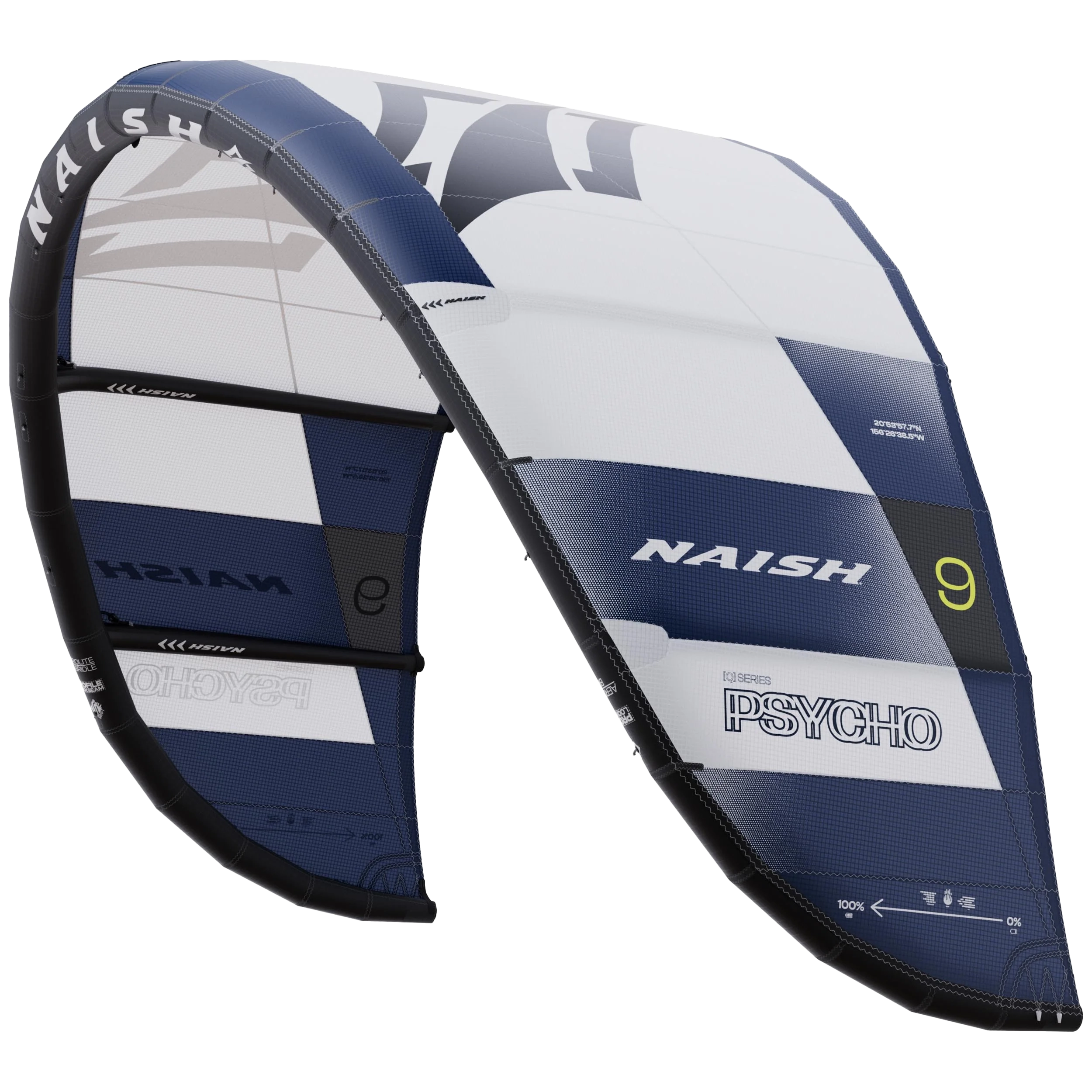 Naish Psycho 9.0 aile de kite Navy Blue big air