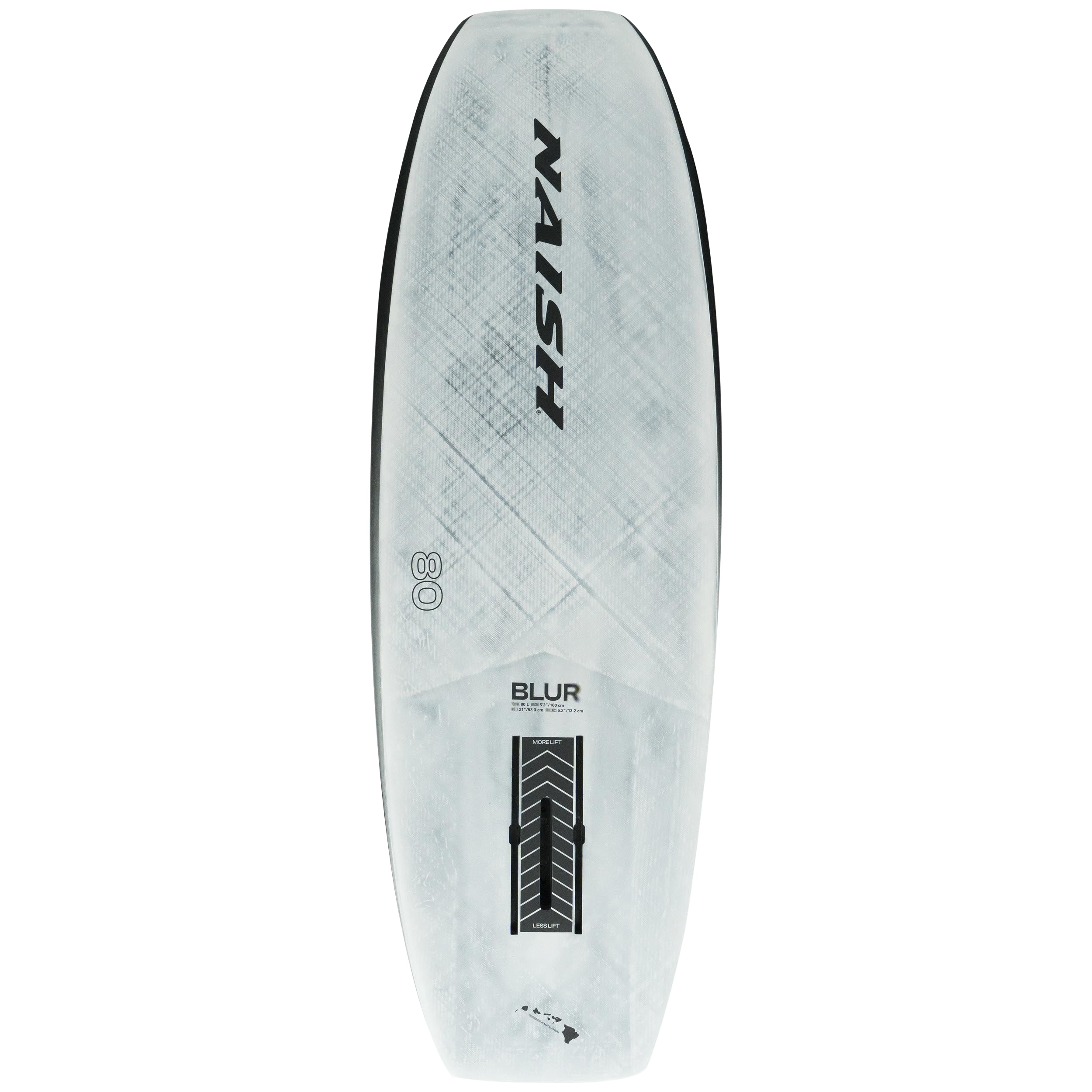 Naish Blur planche wing 80L 5'3" race blanc